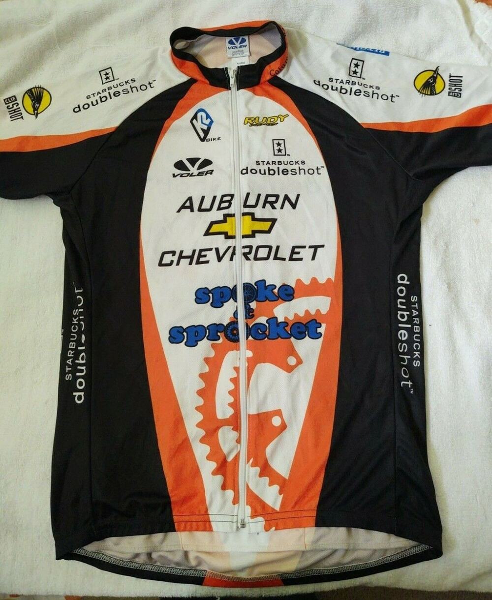 Starbucks Chevy, Cliff Bars, Spoke & Sprocket, Bicycle, Bike Cycling Jersey XL